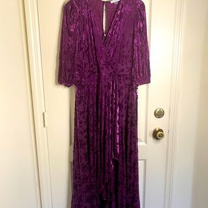 Calvin Klein Velvet purple dress